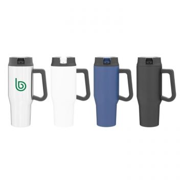 Insulated Travel Mug with Flip-Up Spout